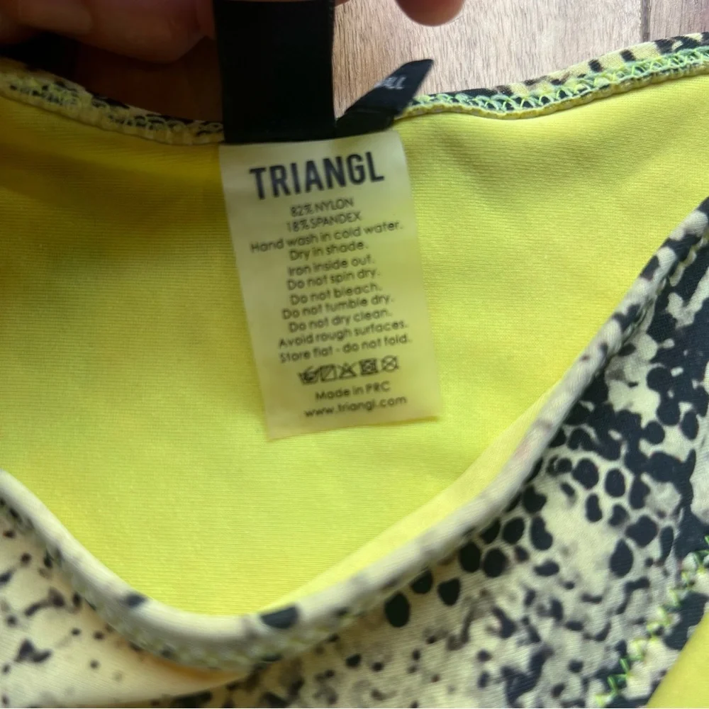 Triangl Swimwear Hailey Bieber Neon Snake Print Bikini bottom